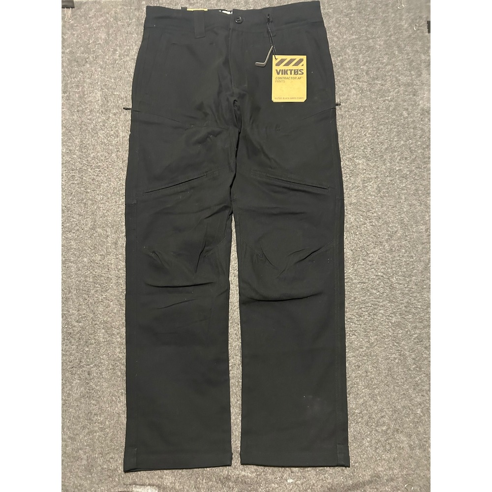 Viktos contractor AF pants mens black nightfjall new fit 34X32 (tag 32X32)